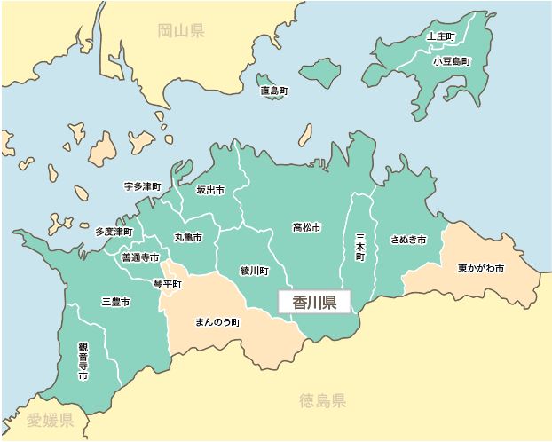 ぱくぱくブログ フレッツ テレビのエリア図 香川県